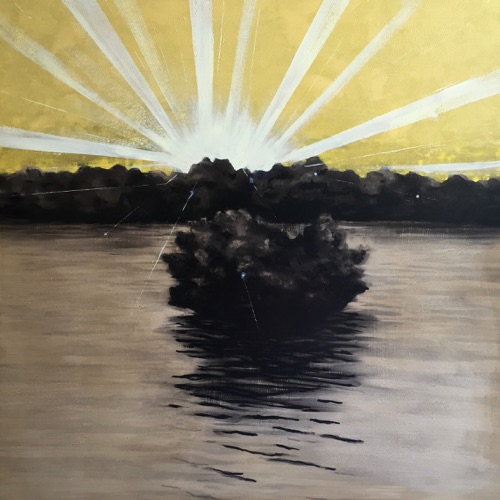 The Golden Hour
Charcoal and oil on panel
24x24